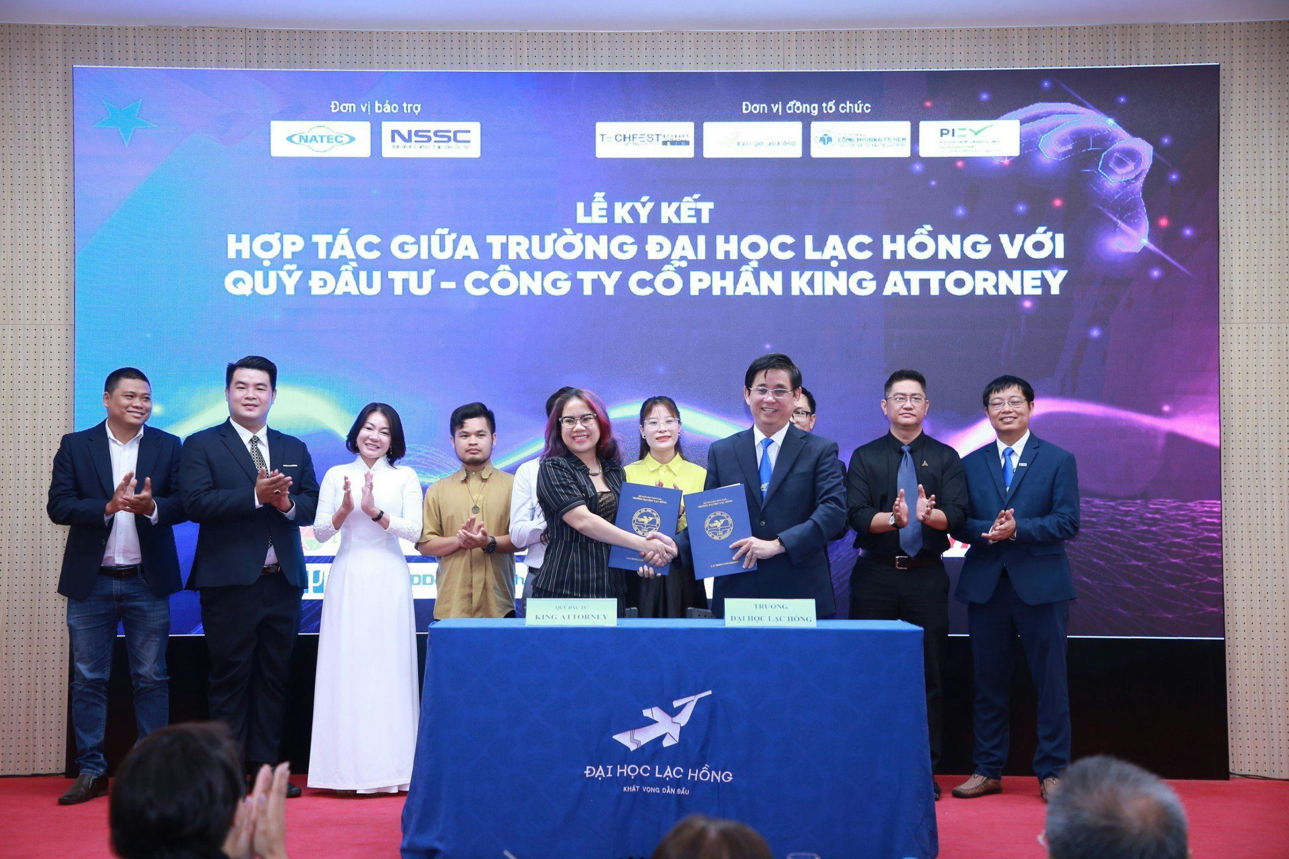 Lễ ký kết hợp tác giữa Công ty CP King Attorney với Trường Đại học Lạc Hồng